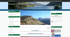 Desktop Screenshot of comune.pontechianale.cn.it