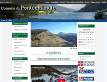 Tablet Screenshot of comune.pontechianale.cn.it